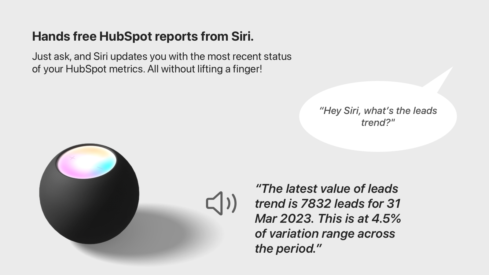 Make Siri HubSpot data aware!